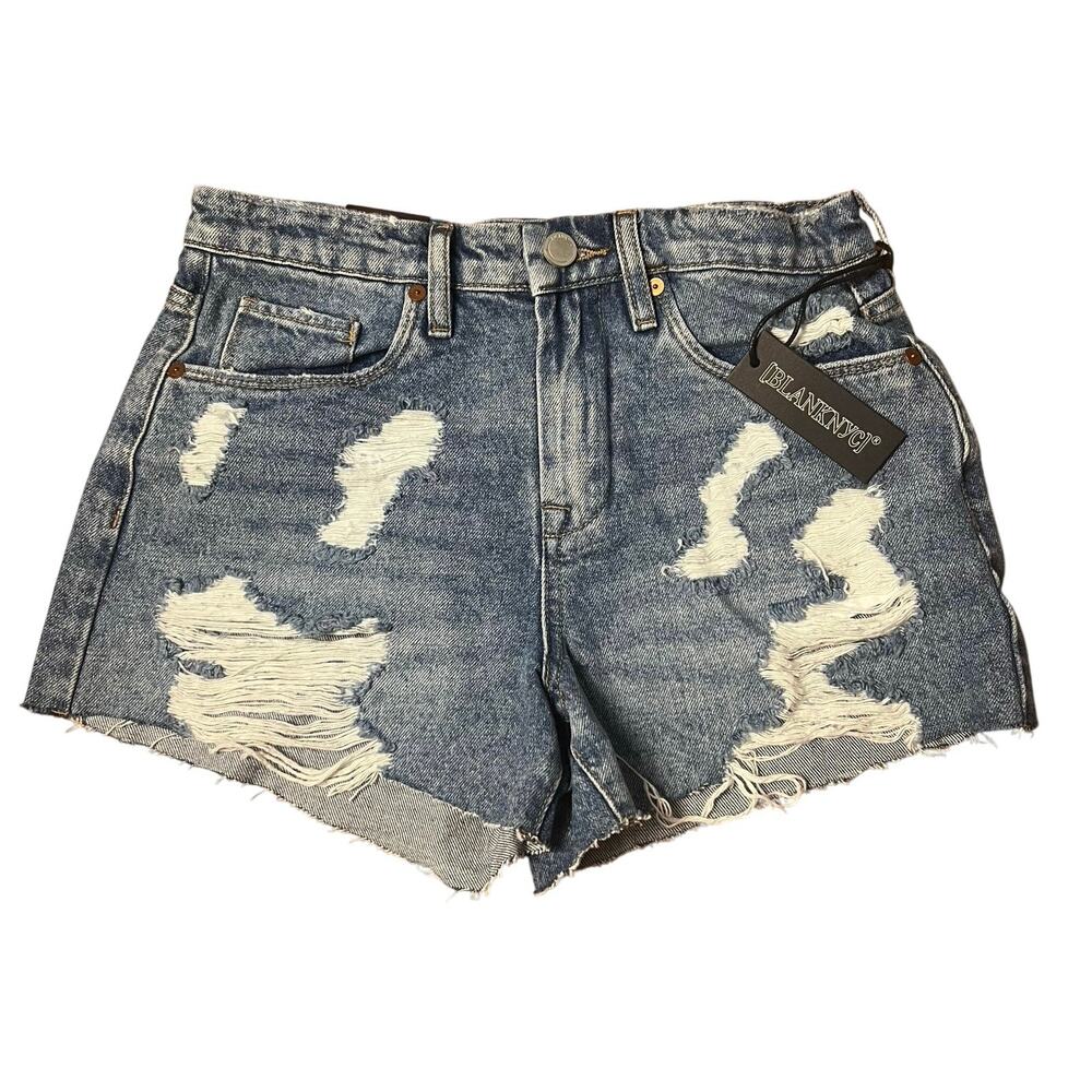 NWT Blank NYC The Barrow Cutoff Distressed Denim Shorts Size 26